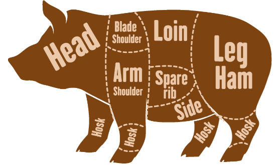 Hog Cuts Diagram